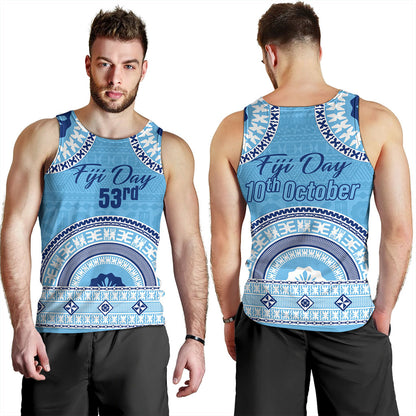 Fiji Tank Top Happy Fiji Day Bula Pattern