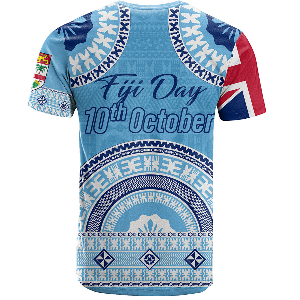 Fiji T-Shirt Happy Fiji Day Bula Pattern