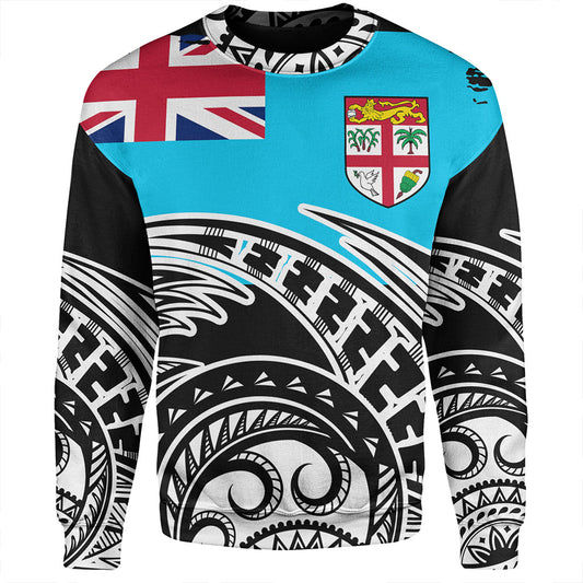 Fiji Sweatshirt Custom Ethnic Style