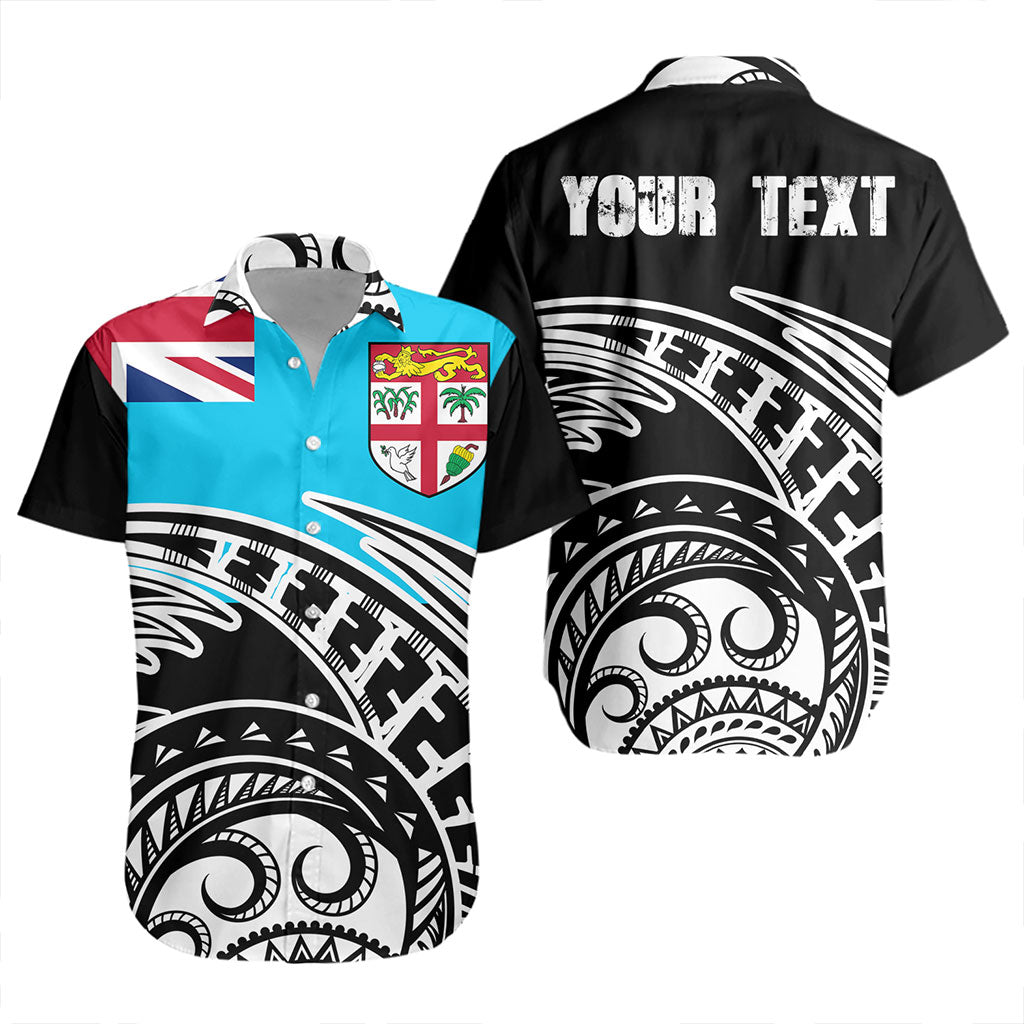 Fiji Short Sleeve Shirt Custom Ethnic Style