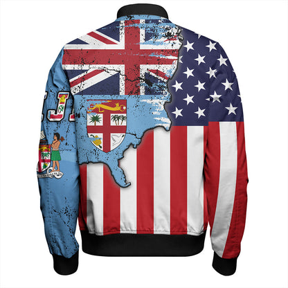 Fiji Bomber Jacket Flag American Half Concept