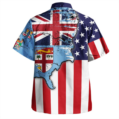 Fiji Hawaiian Shirt Flag American Half Concept