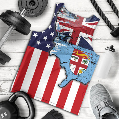 Fiji Tank Top Flag American Half Concept