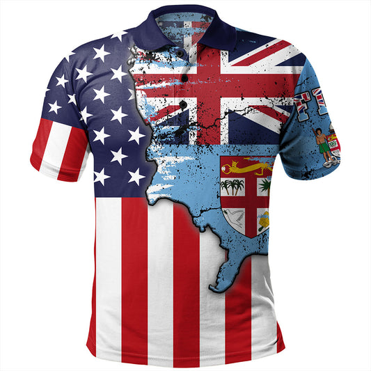 Fiji Polo Shirt Flag American Half Concept