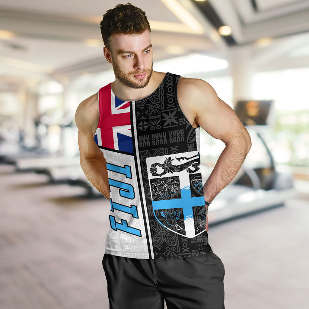 Fiji Tank Top Flag Pattern Bula Concept