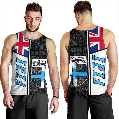 Fiji Tank Top Flag Pattern Bula Concept