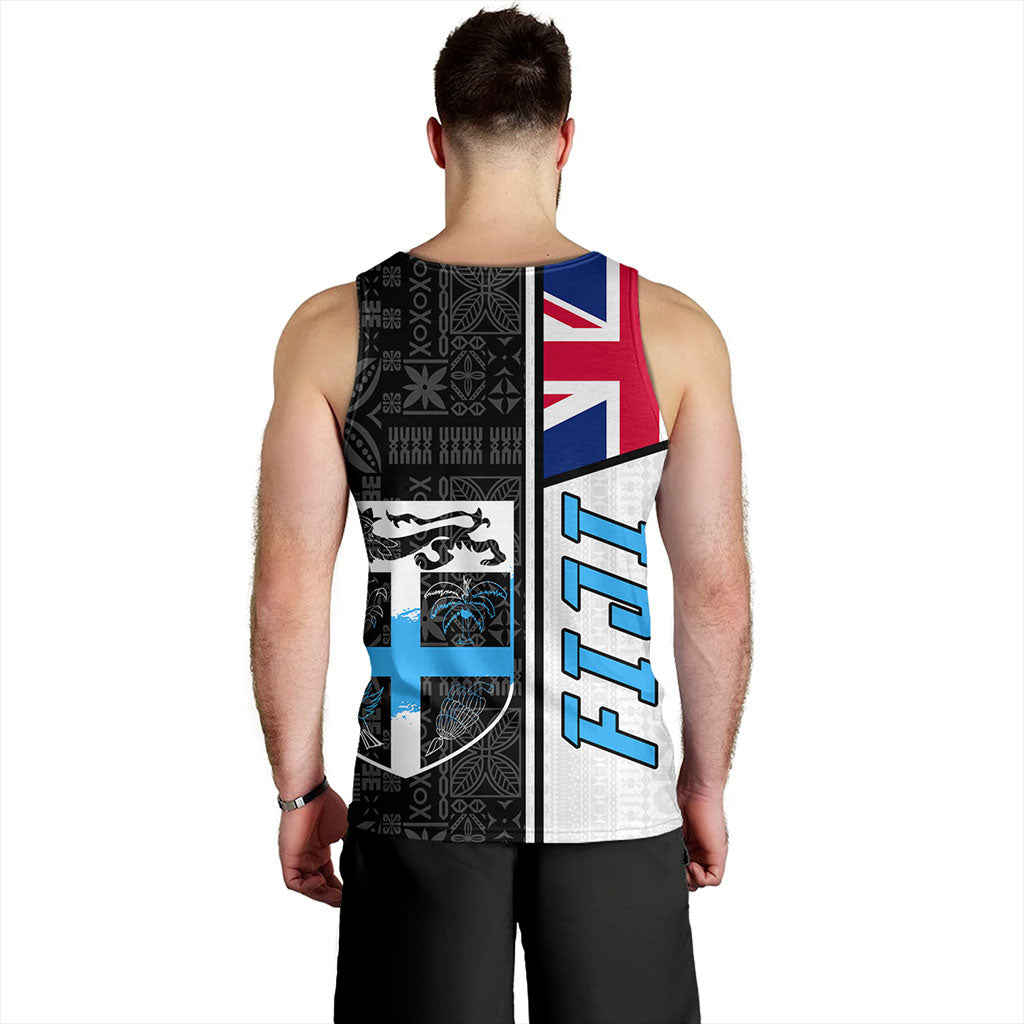 Fiji Tank Top Flag Pattern Bula Concept