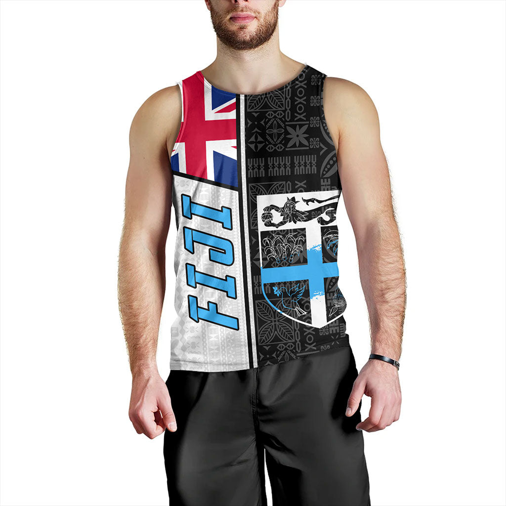 Fiji Tank Top Flag Pattern Bula Concept