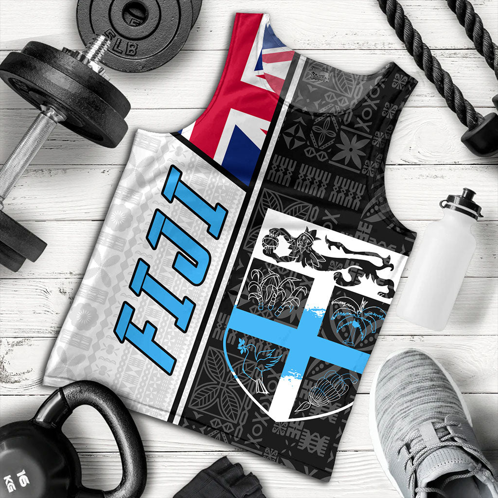 Fiji Tank Top Flag Pattern Bula Concept