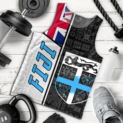 Fiji Tank Top Flag Pattern Bula Concept