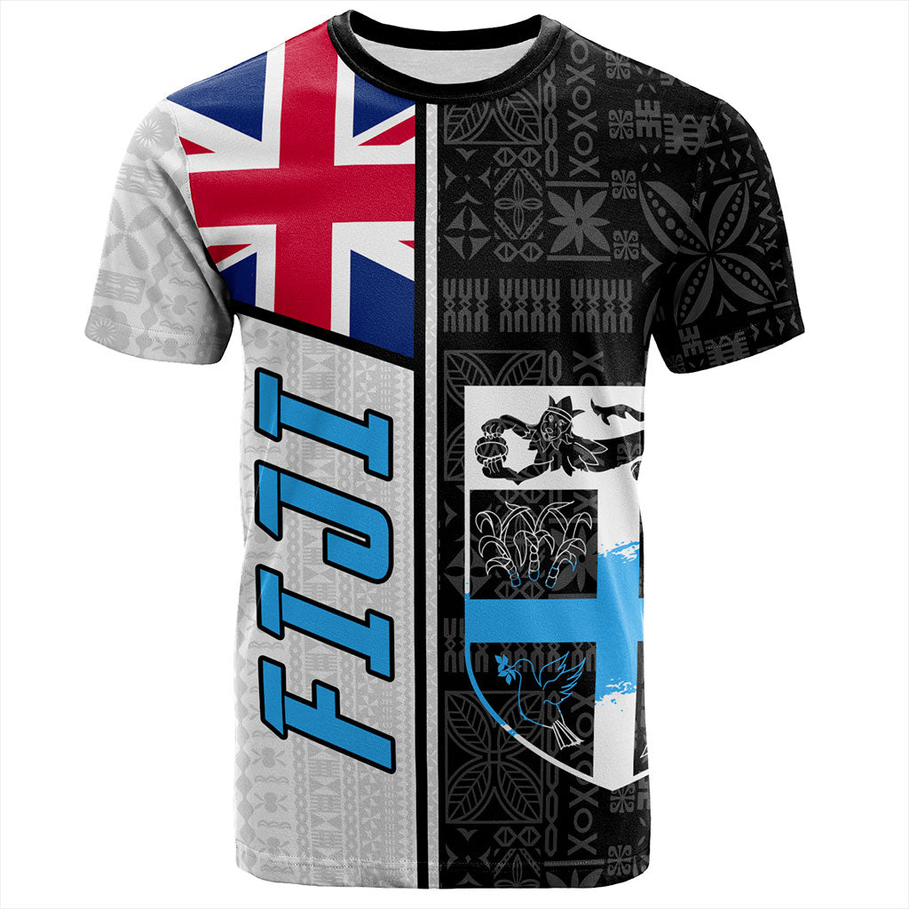 Fiji T-Shirt Flag Pattern Bula Concept