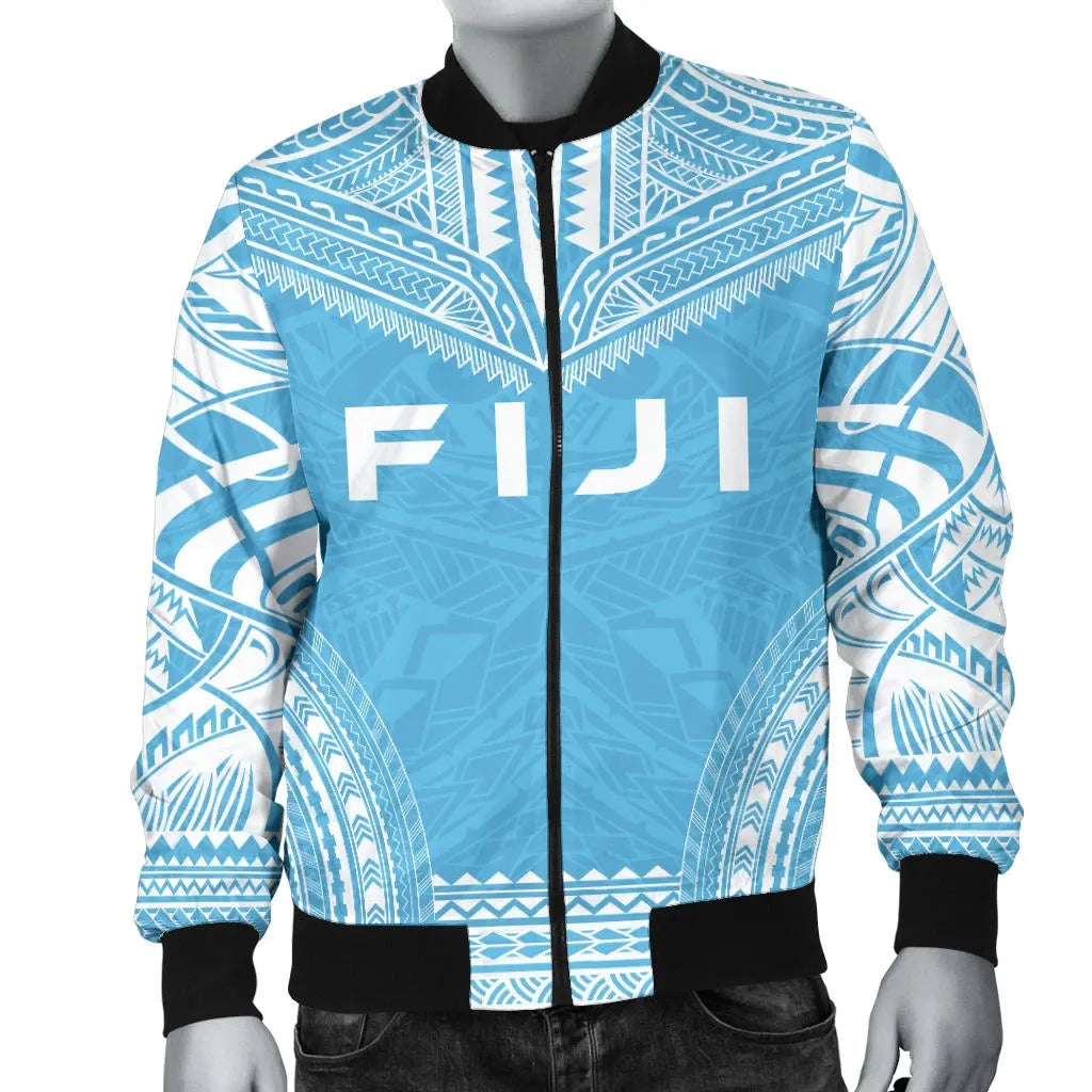 Fiji Flag Polynesian Chief Bomber Jacket