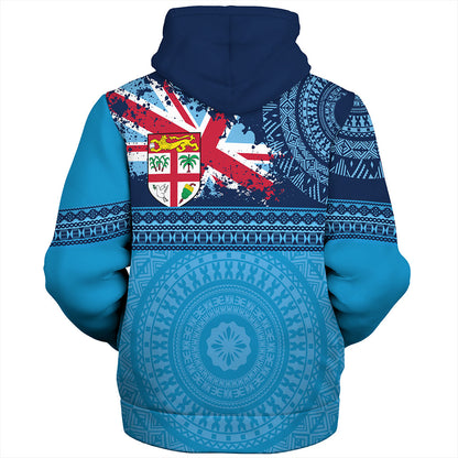 Fiji Sherpa Hoodie Flag Bula Tribal