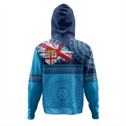Fiji Hoodie Flag Bula Tribal