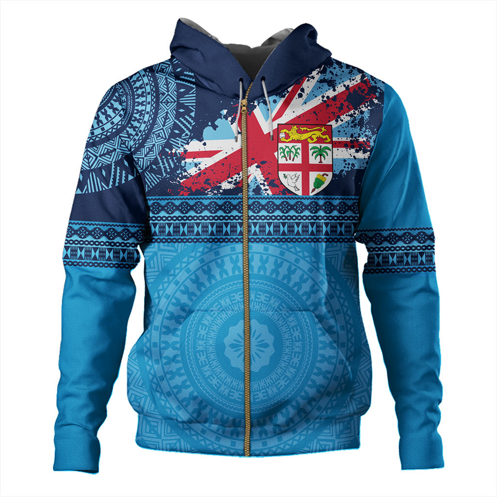 Fiji Hoodie Flag Bula Tribal