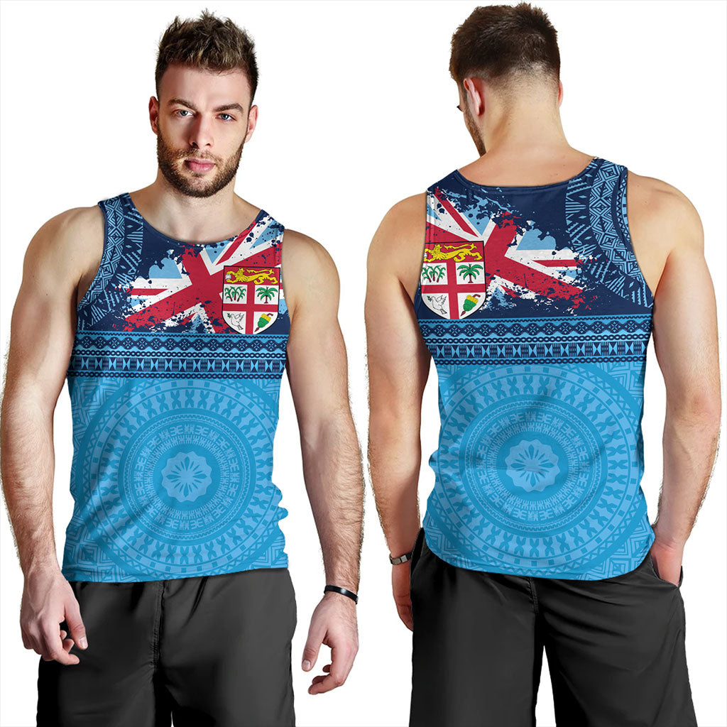 Fiji Tank Top Flag Bula Tribal