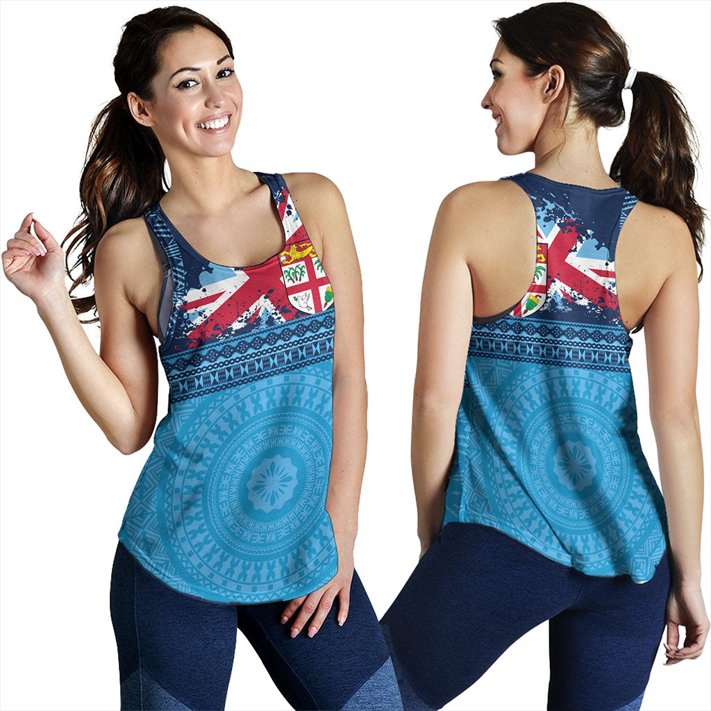 Fiji Women Tank Flag Bula Tribal