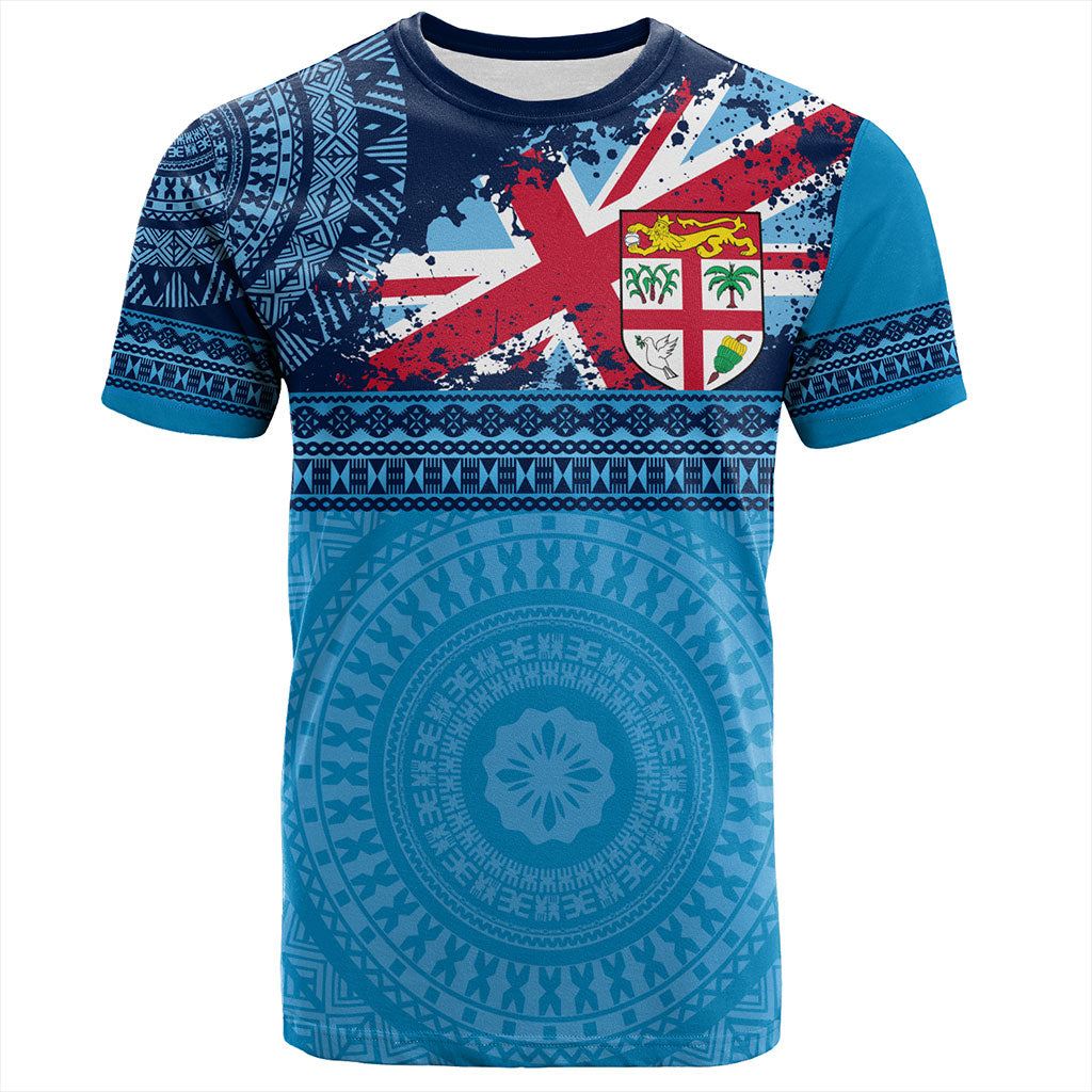 Fiji T-Shirt Flag Bula Tribal