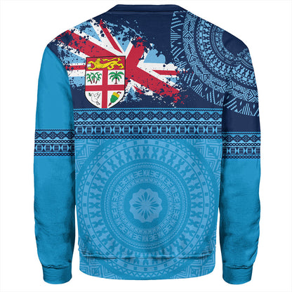 Fiji Sweatshirt Flag Bula Tribal