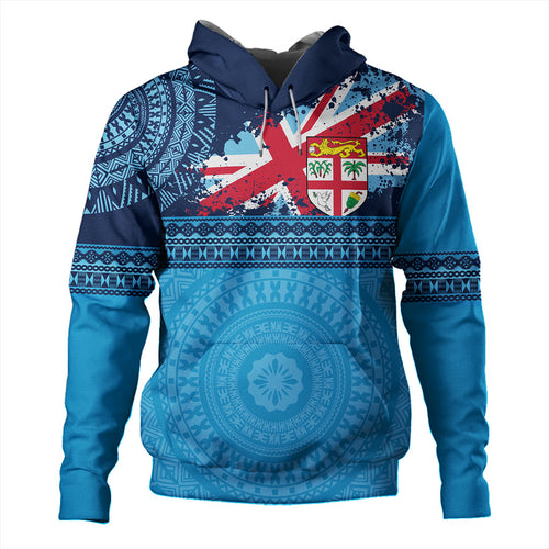 Fiji Hoodie Flag Bula Tribal