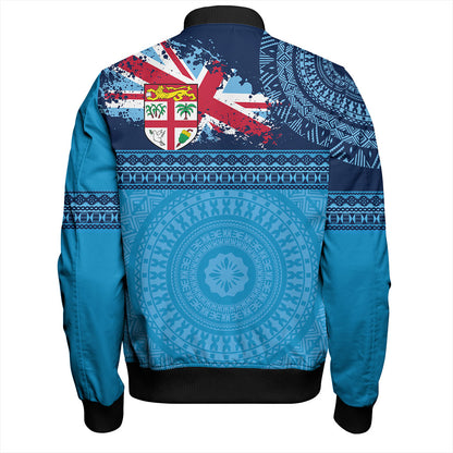 Fiji Bomber Jacket Flag Bula Tribal