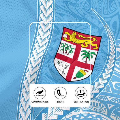 Fiji Rugby Jersey Tribal Melanesian Flag And Coat Of Arms