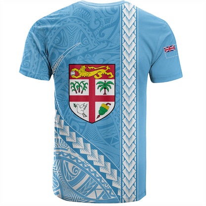 Fiji T-Shirt Tribal Melanesian Flag And Coat Of Arms