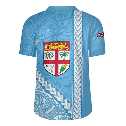 Fiji Rugby Jersey Tribal Melanesian Flag And Coat Of Arms