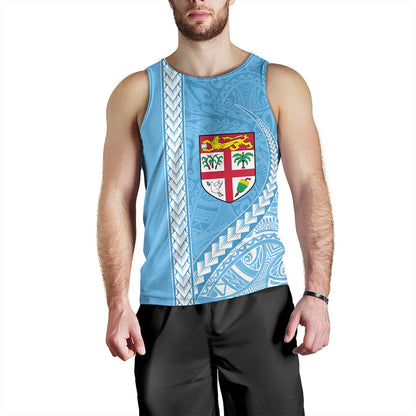 Fiji Tank Top Tribal Melanesian Flag And Coat Of Arms