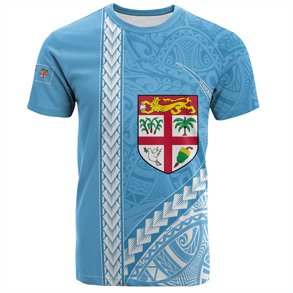 Fiji T-Shirt Tribal Melanesian Flag And Coat Of Arms