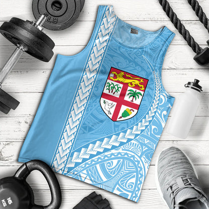 Fiji Tank Top Tribal Melanesian Flag And Coat Of Arms