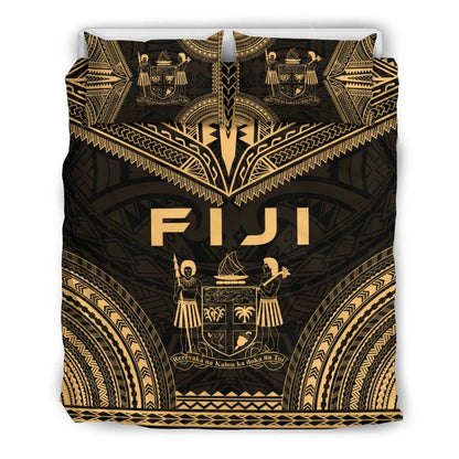 Fiji Polynesian Chief Duvet Cover Set - Gold Version
