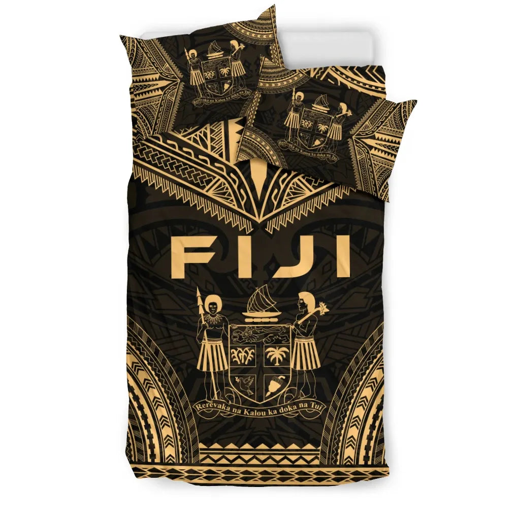 Fiji Polynesian Chief Duvet Cover Set - Gold Version