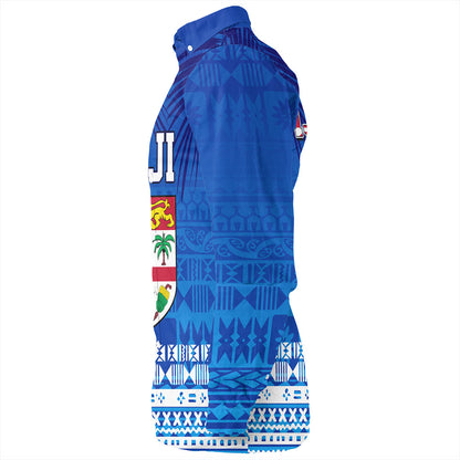 Fiji Long Sleeve Shirt Happy Fiji Day Celebration Tropical Leaf