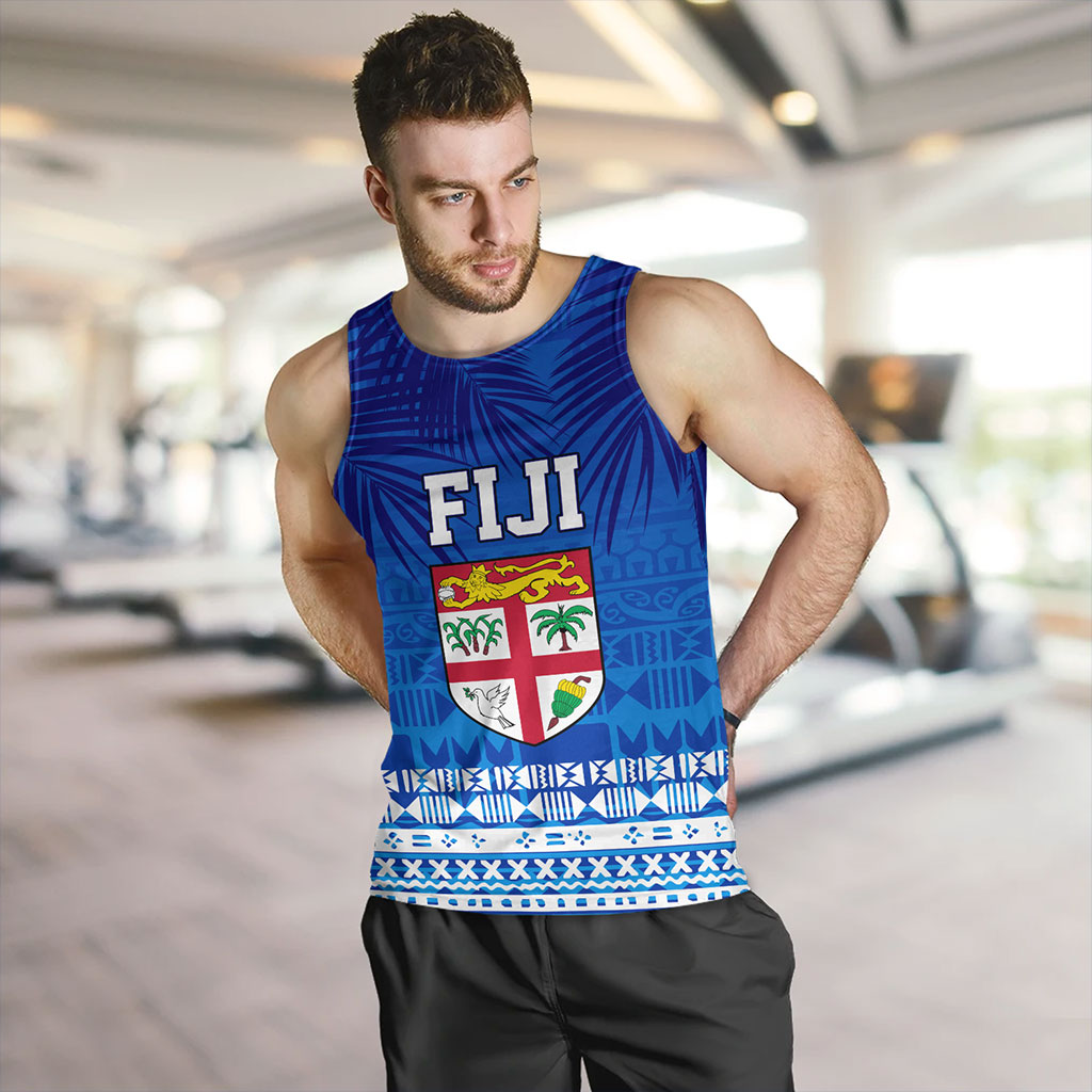 Fiji Tank Top Happy Fiji Day Celebration Tropical Leaf