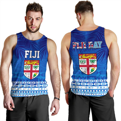 Fiji Tank Top Happy Fiji Day Celebration Tropical Leaf