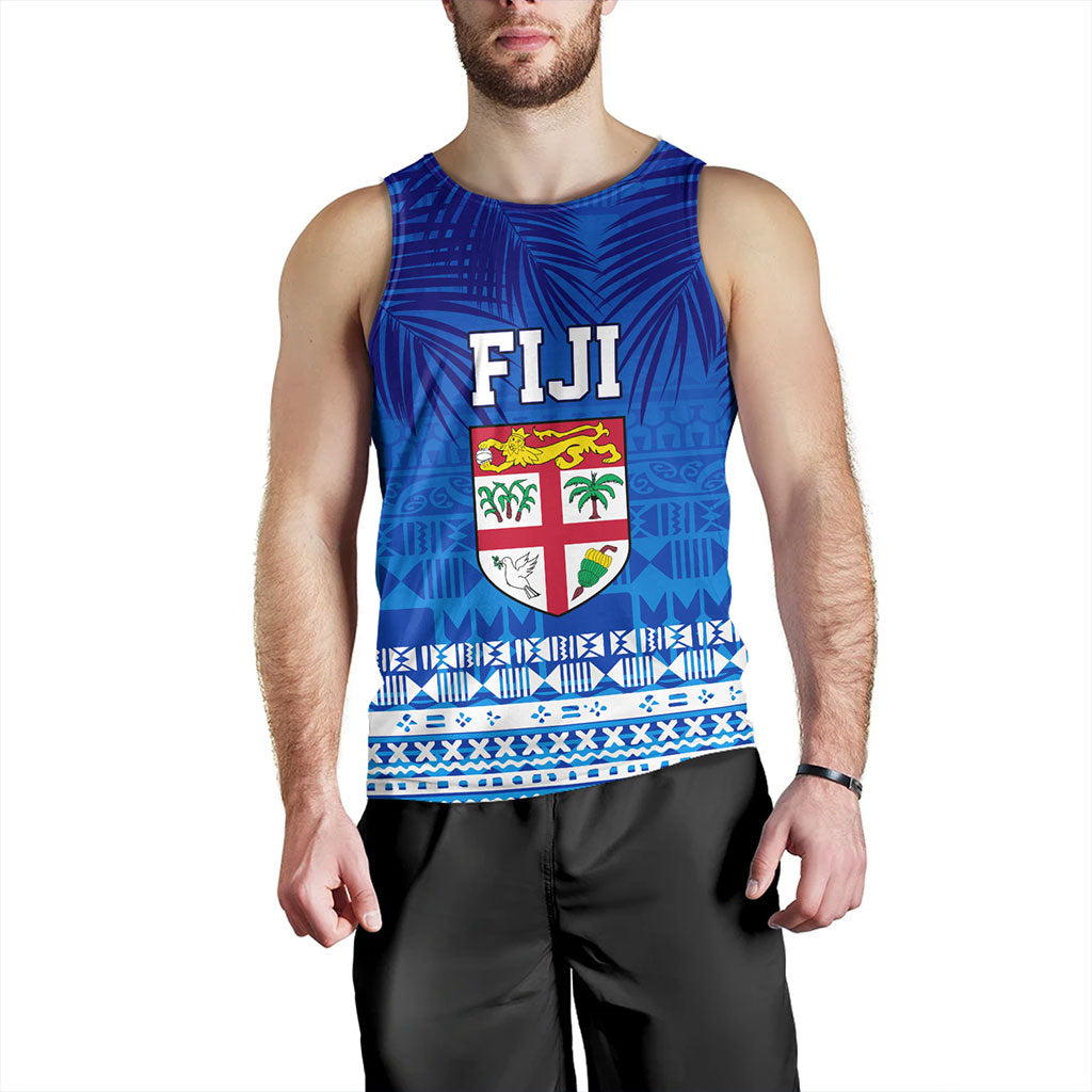 Fiji Tank Top Happy Fiji Day Celebration Tropical Leaf