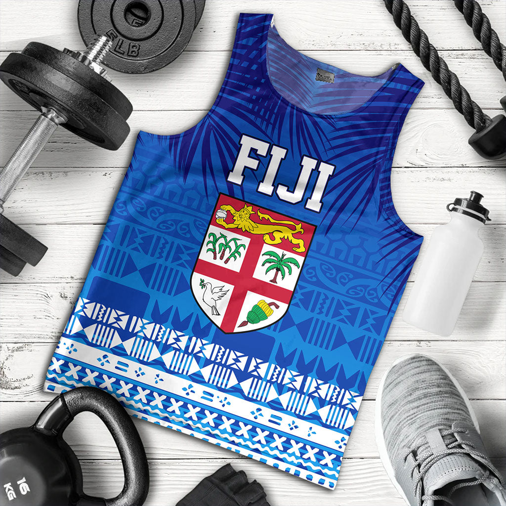 Fiji Tank Top Happy Fiji Day Celebration Tropical Leaf