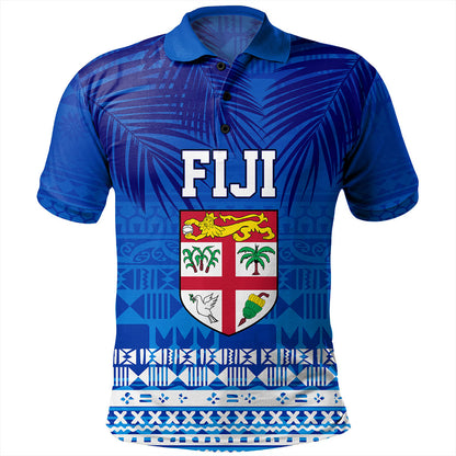 Fiji Polo Shirt Happy Fiji Day Celebration Tropical Leaf