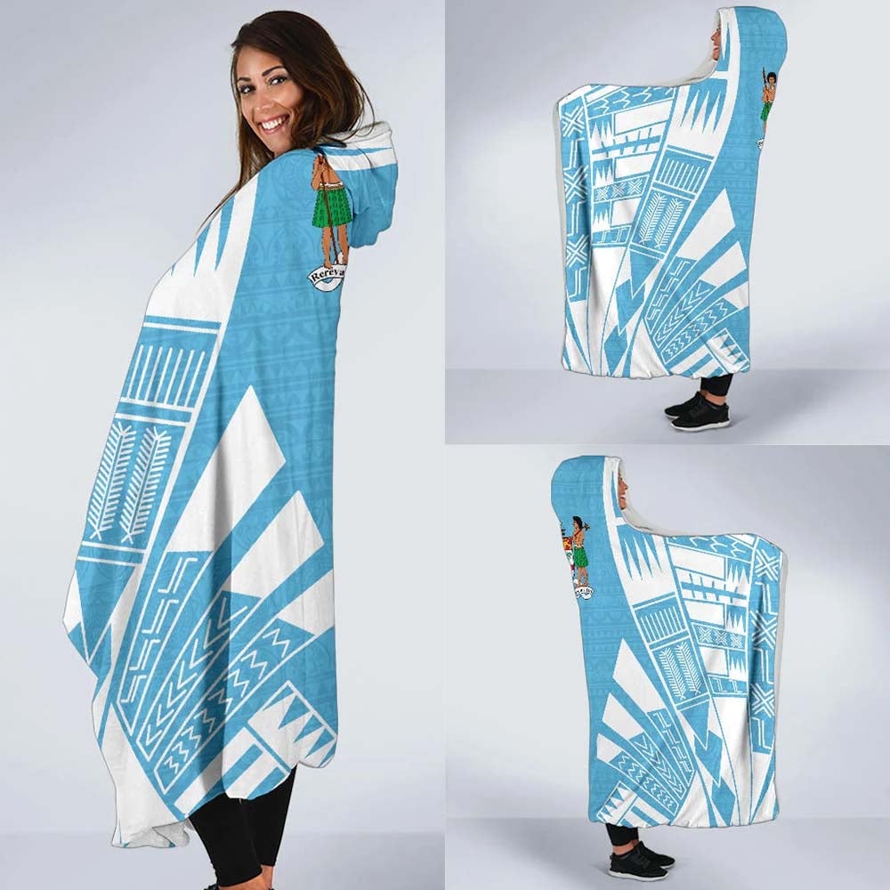 Fiji Hooded Blanket - Polynesian Tattoo Flag