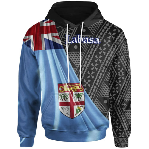 Fiji Hoodie - Labasa Fiji Day 50th Anniversary With Tapa Patterns