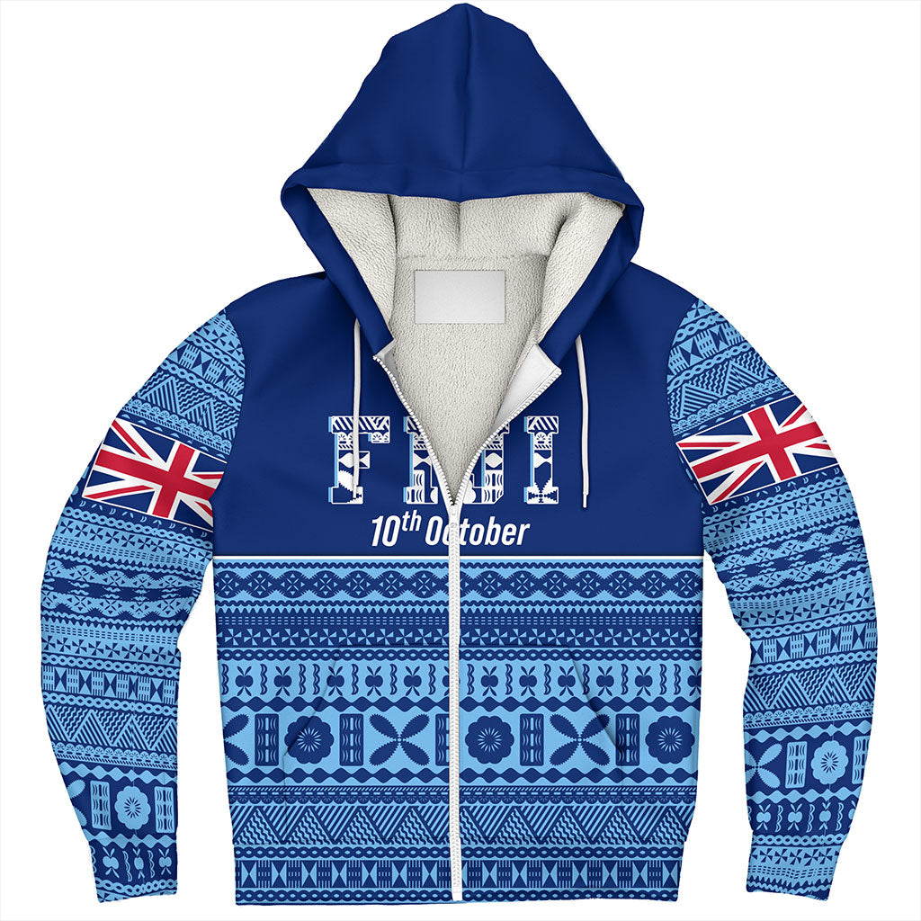 Fiji Sherpa Hoodie Happy Independence Day