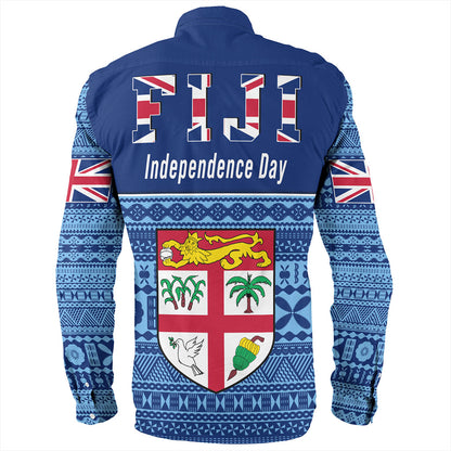 Fiji Long Sleeve Shirt Happy Independence Day