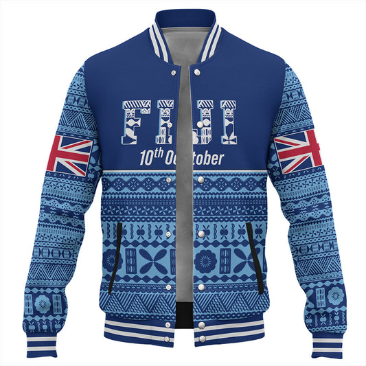 Fiji Baseball Jacket Happy Independence Day