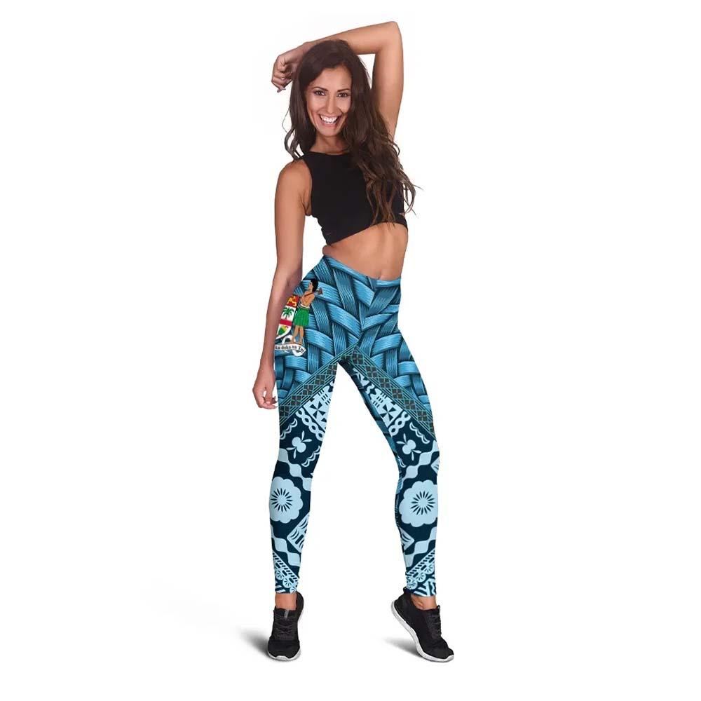 Fiji Legging - Suva Tapa Patterns With Bamboo