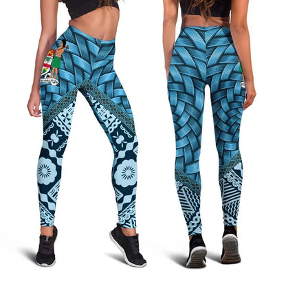 Fiji Legging - Suva Tapa Patterns With Bamboo