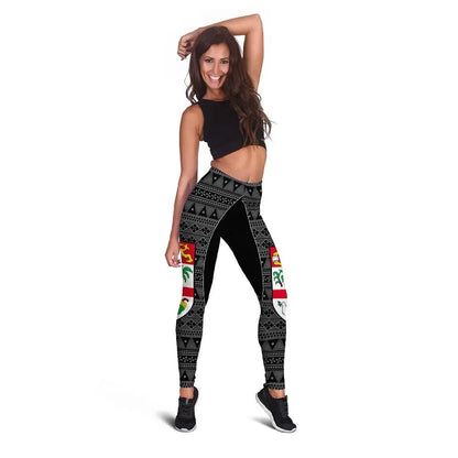 Fiji Legging - Tapa Pattern Sport Style