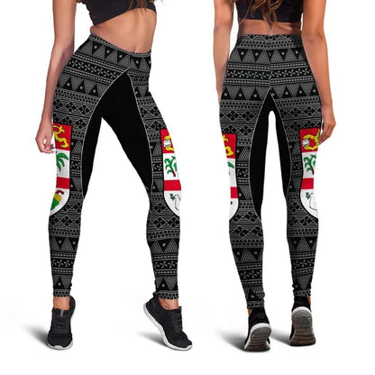 Fiji Legging - Tapa Pattern Sport Style