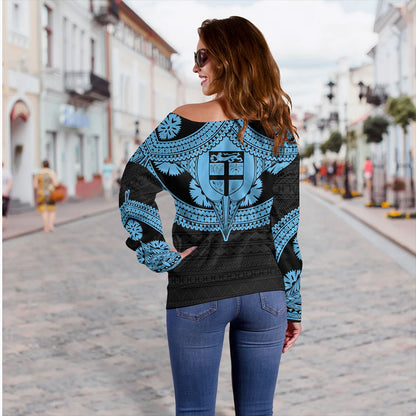 Fiji Off Shoulder Sweatshirt Masi Tattoo Special