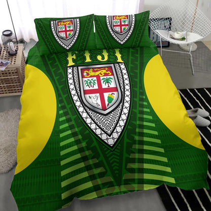 Fiji Melanesia Bedding Set - Fijian Pride Green Version
